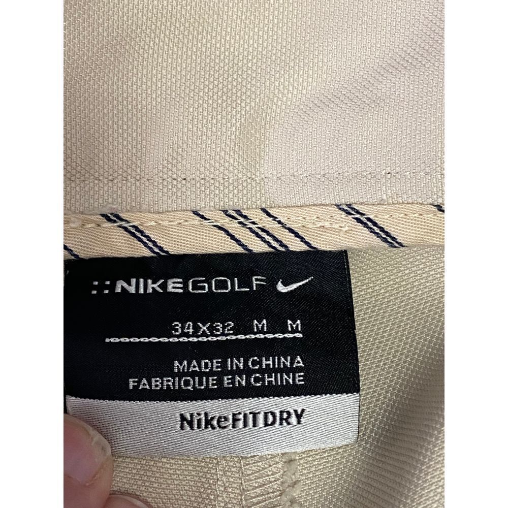 Nike Golf Men's Classic Khaki Golf Pants Polyester Performance Trousers 34x32 - Picture 5 of 7